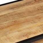 Table basse 90x45x35 cm Bois de manguier massif brut – Image 4