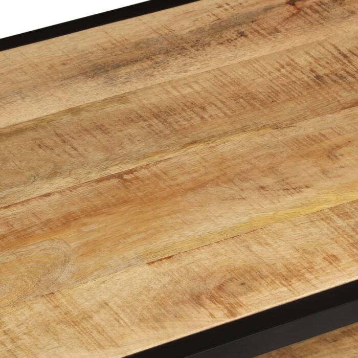 Table basse 90x45x35 cm Bois de manguier massif brut – Image 4