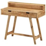 Bureau 100x45x90 cm Bois de manguier brut solide – Image 11