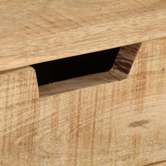 Bureau 100x45x90 cm Bois de manguier brut solide – Image 7