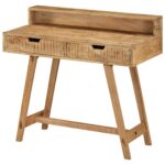 Bureau 100x45x90 cm Bois de manguier brut solide – Image 9