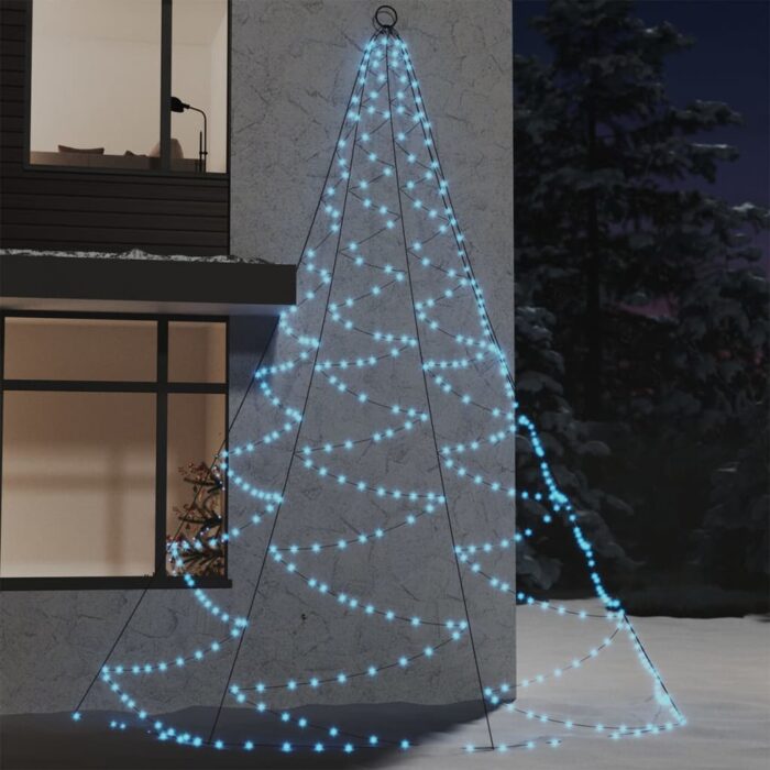 Arbre mural avec crochet métallique 720 LED Blanc froid 5 m – Image 1