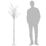 Sapin de Noël 200 LED blanc chaud Saule 2,2 m Int/Ext – Image 5