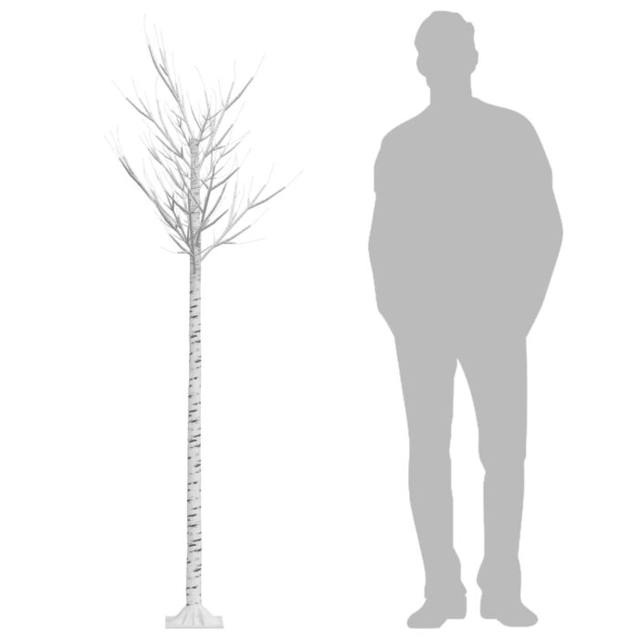 Sapin de Noël 200 LED blanc chaud Saule 2,2 m Int/Ext – Image 5