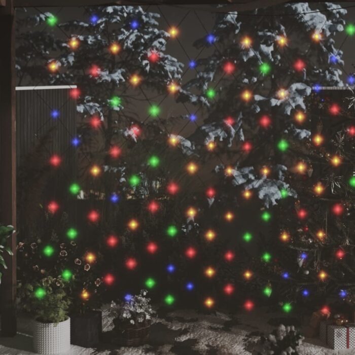 Filet lumineux coloré de Noël 4x4 m 544 LED Intérieur/extérieur – Image 1