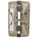 Lit pour bébé avec matelas Taupe Tissu de lin – Image 7