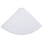 Jupe de sapin de Noël Blanc 90 cm Fausse fourrure – Image 3