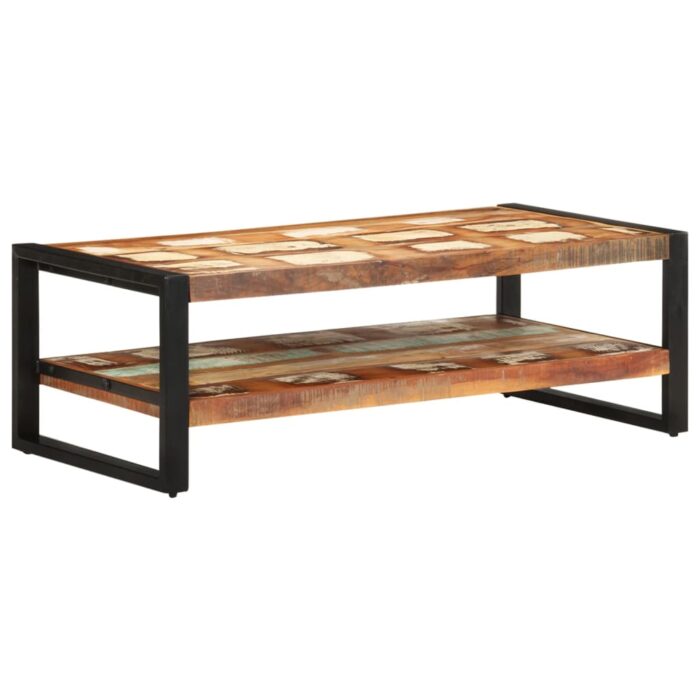 Table basse 120x60x40 cm Bois de récupération solide – Image 1
