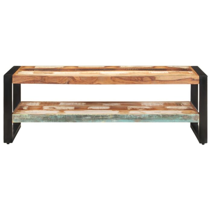 Table basse 120x60x40 cm Bois de récupération solide – Image 2