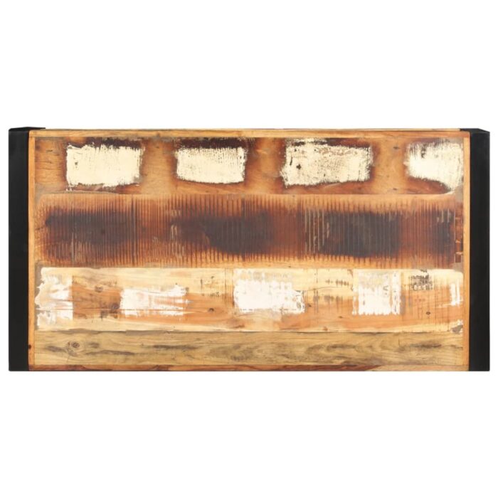 Table basse 120x60x40 cm Bois de récupération solide – Image 3