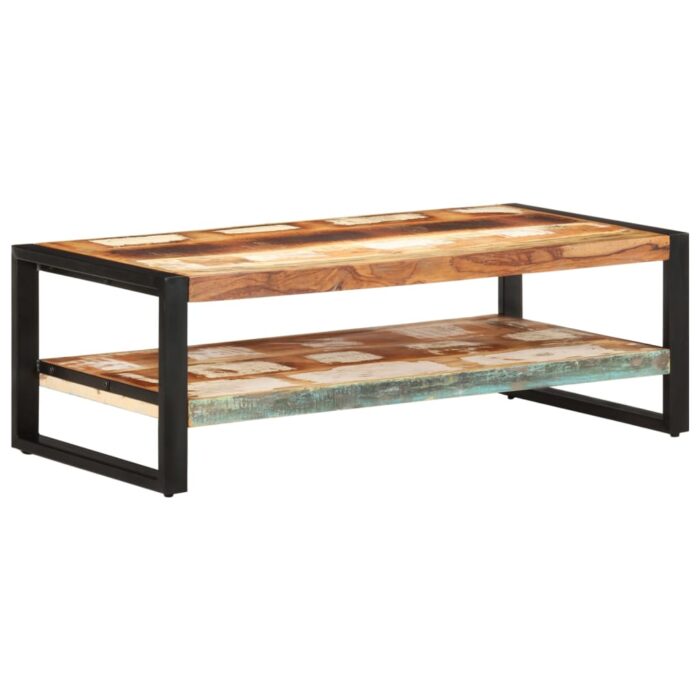 Table basse 120x60x40 cm Bois de récupération solide – Image 7