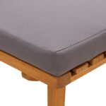 Lit de repos de jardin 200x65 cm Bois d'acacia solide – Image 8