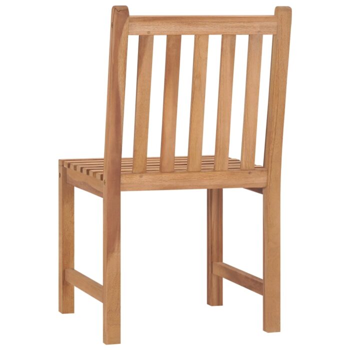 Chaises de jardin lot de 6 avec coussins Bois de teck massif – Image 5