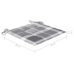 Chaises de jardin lot de 6 avec coussins Bois de teck massif – Image 12