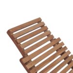 Chaises longues pliables lot de 2 Bois de teck solide – Image 11