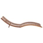 Chaises longues pliables lot de 2 Bois de teck solide – Image 6