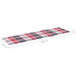 Chaises longues lot de 2 avec table et coussin Bois teck solide – Image 9