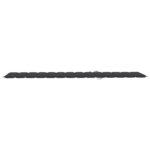 Chaises longues lot de 2 avec coussin anthracite Teck solide – Image 11
