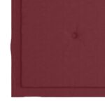 Chaises de jardin empilables avec coussins lot de 4 Teck solide – Image 10