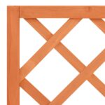 Jardinière à treillis jardin Marron 70x30x135 cm Bois de sapin – Image 4