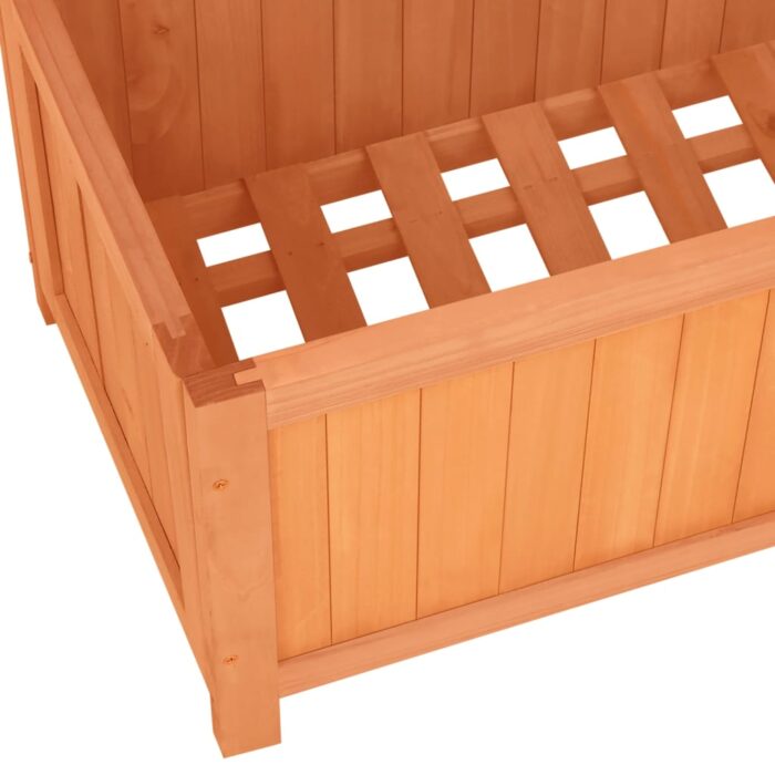 Jardinière à treillis jardin Marron 70x30x135 cm Bois de sapin – Image 5