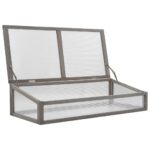 Lit surélevé avec serre 110x54x120 cm Bois de sapin massif – Image 10