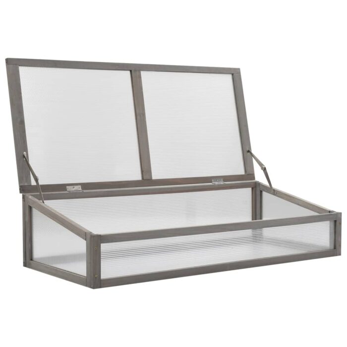 Lit surélevé avec serre 110x54x120 cm Bois de sapin massif – Image 10