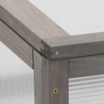 Lit surélevé avec serre 110x54x120 cm Bois de sapin massif – Image 12