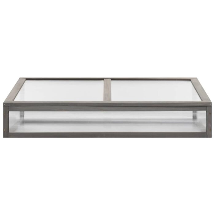 Lit surélevé avec serre 110x54x120 cm Bois de sapin massif – Image 9