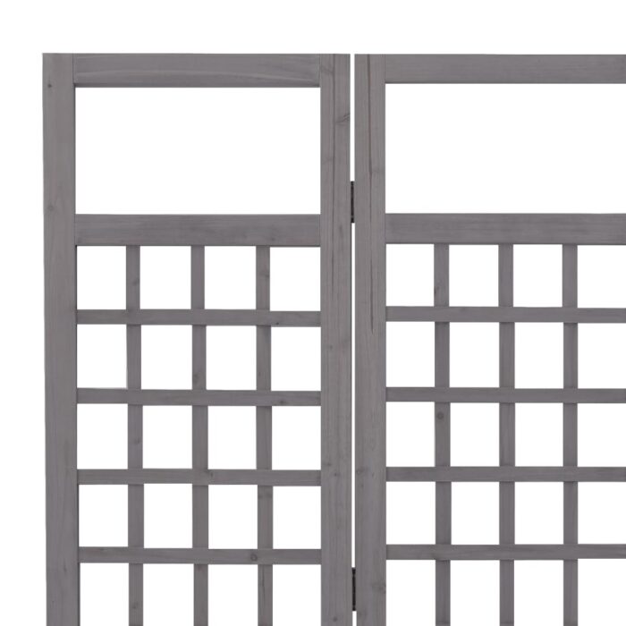 Cloison de séparation à 5 panneaux/treillis bois sapin massif – Image 4