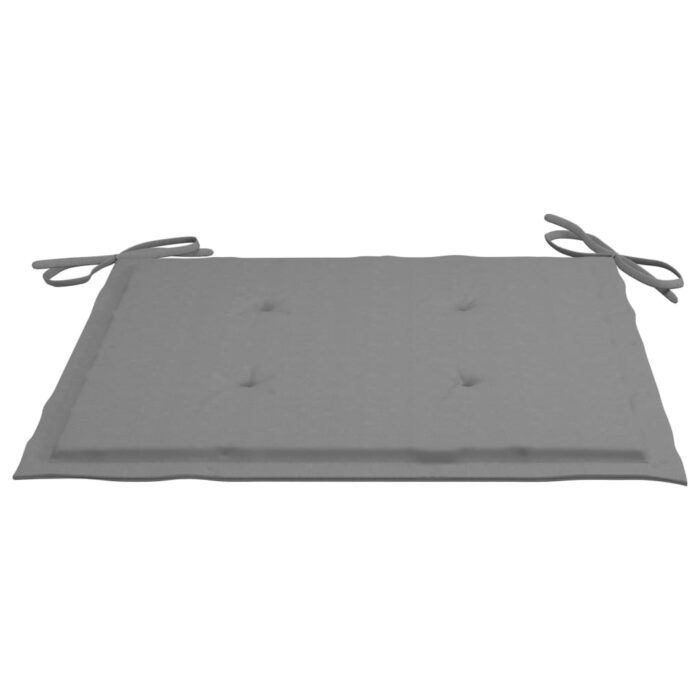 Chaises pliables de jardin lot de 6 avec coussins Bois d'acacia – Image 10