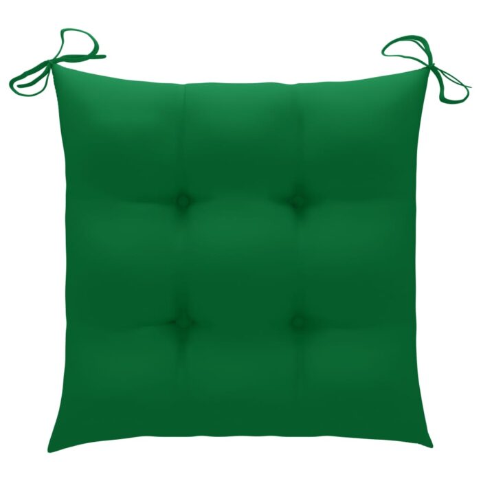 Chaises pliables de jardin lot de 6 avec coussins Bois d'acacia – Image 11