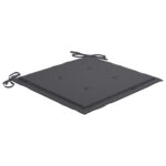Chaises pliables de jardin lot de 6 avec coussins Bois d'acacia – Image 9
