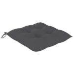 Chaises pliables de jardin lot de 6 avec coussins Bois d'acacia – Image 9