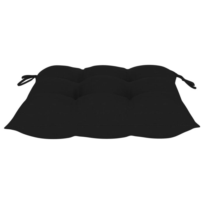 Chaises pliables de jardin lot de 8 avec coussins Bois d'acacia – Image 10