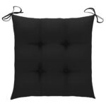 Chaises pliables de jardin lot de 8 avec coussins Bois d'acacia – Image 11
