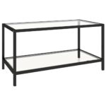 Tables à thé 2 pcs Verre trempé Transparent – Image 4