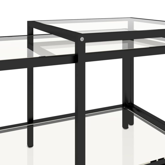 Tables à thé 2 pcs Verre trempé Transparent – Image 6