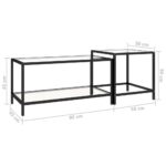 Tables à thé 2 pcs Verre trempé Transparent – Image 7