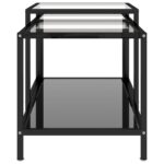 Tables à thé 2 pcs Verre trempé Noir – Image 2