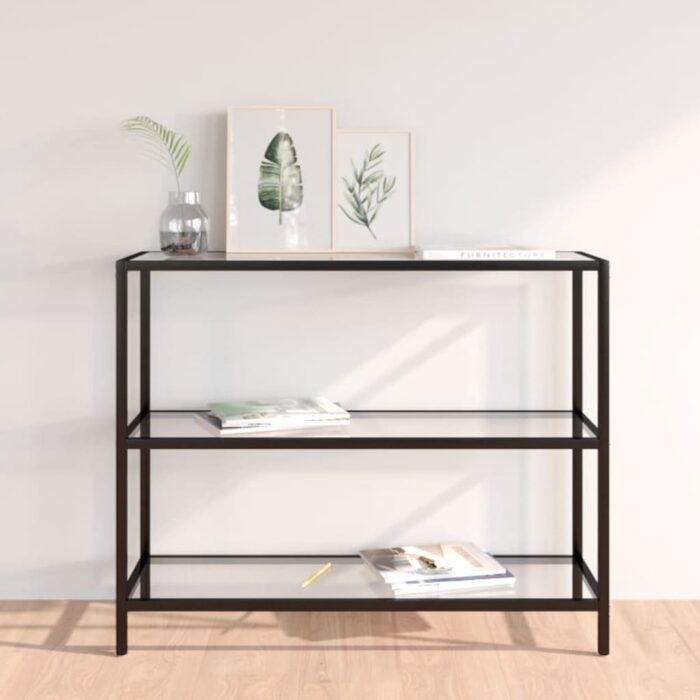 Étagère transparent 100x36x90 cm verre trempé – Image 1