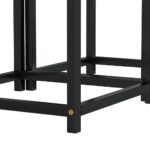 Tables à thé 2 pcs MDF Noir et jaune – Image 4