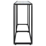 Table console Transparent 140x35x75,5 cm Verre trempé – Image 2