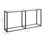 Table console Transparent 160x35x75,5 cm Verre trempé – Image 4