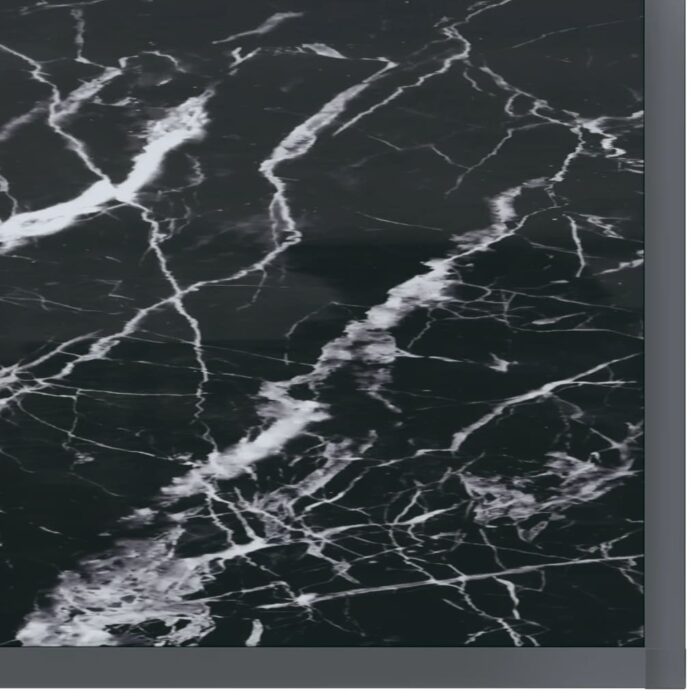 Table console Noir 140x35x75,5 cm Verre trempé – Image 5