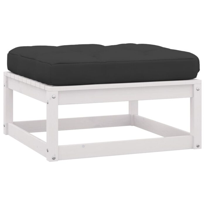 VXL8720286473832_g_en_hd_2.jpg Repose-pieds de jardin avec coussins lot de 2 Bois pin solide – Image 2