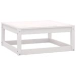 Repose-pieds de jardin avec coussins lot de 2 Bois pin solide – Image 3