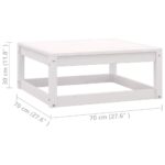 Repose-pieds de jardin avec coussins lot de 2 Bois pin solide – Image 5