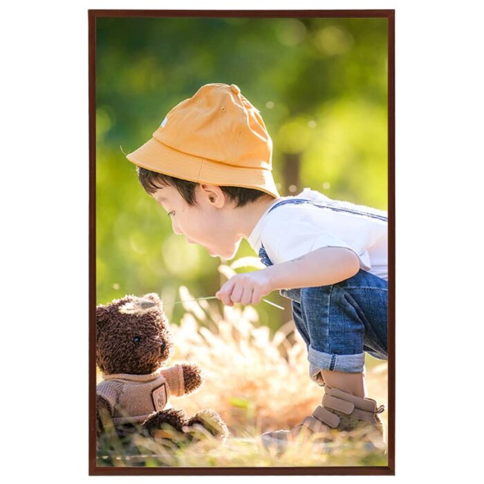 Collage de cadres photo 3 pcs de mur table Bronze 59,4x84cm MDF – Image 2