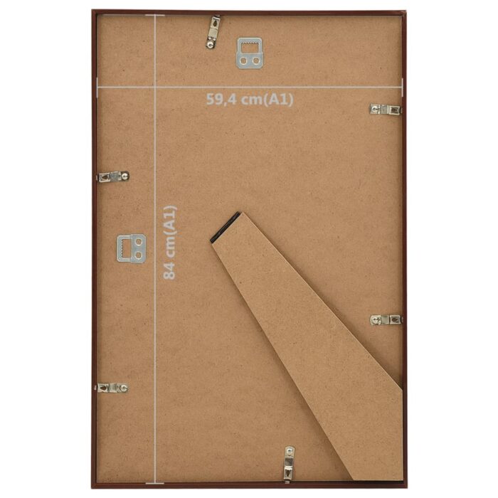 Collage de cadres photo 3 pcs de mur table Bronze 59,4x84cm MDF – Image 6